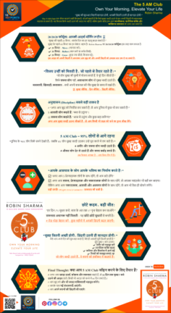 10 Key Points from Book "The 5 AM Club"